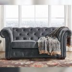 grey chesterfield sofa 2 seater