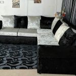 black l shape sofa
