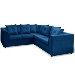 modern blue corner sofa