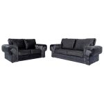 cheap black sofa set