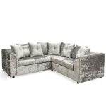 silver crushed velvet couch