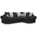 black small corner sofa