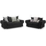 black suede sofa set