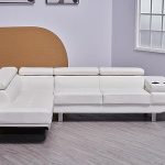 Classic White Bonded Leather Sofa 1