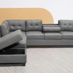 Western Grey Leather Corner Sofa