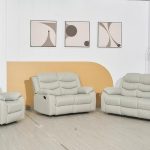 Sorento Recliner Grey Fabric 3+2+1 seater sofa
