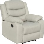 Sorrento Recliner 1 Seater Grey Fabric Armchair